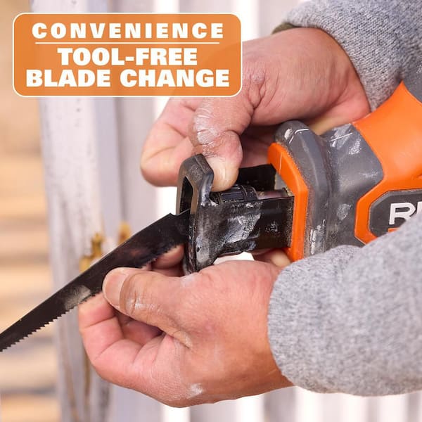 RIDGID 18V Cordless One-Handed Reciprocating Saw Kit with 2Ah MAX