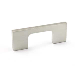 Aversa Collection 2 1/2 in. (64 mm) Brushed Nickel Modern Rectangular Cabinet Bar Pull