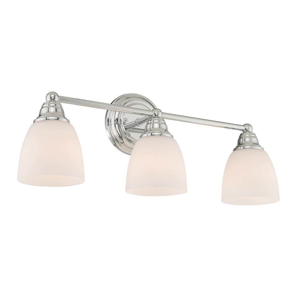 Beaumont 3 Light Polished Chrome Bath Vanity