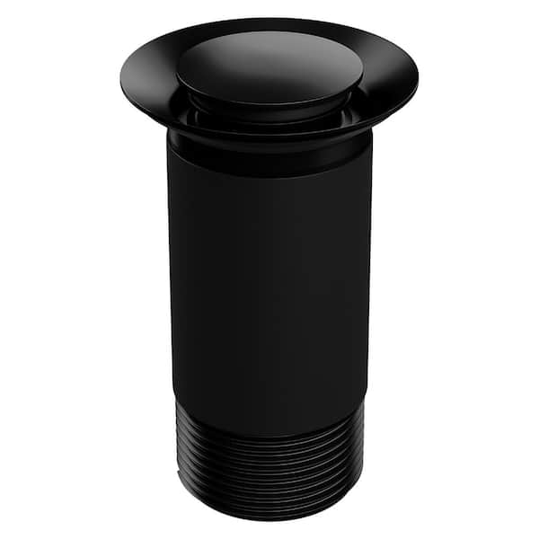 Top-Fit 2.5 in. Basin Drain Without Overflow in Matte Black