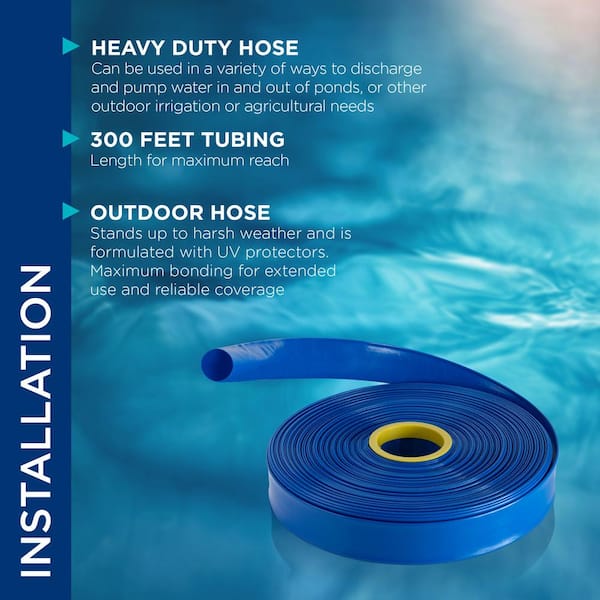 Alpine PVC Lay Flat Water Discharge Hose - 2 x 300