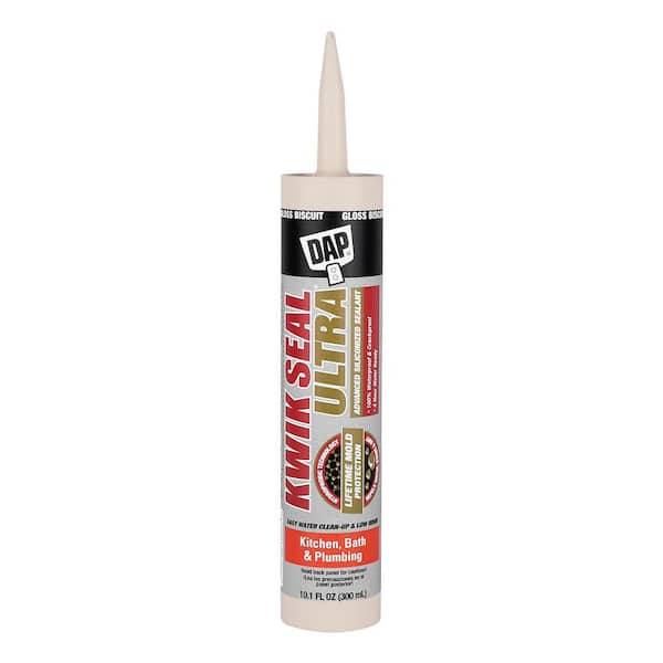 Kwik Seal Ultra 10.1 oz. Biscuit Advanced Siliconized Kitchen and Bath Caulk (2-Pack)