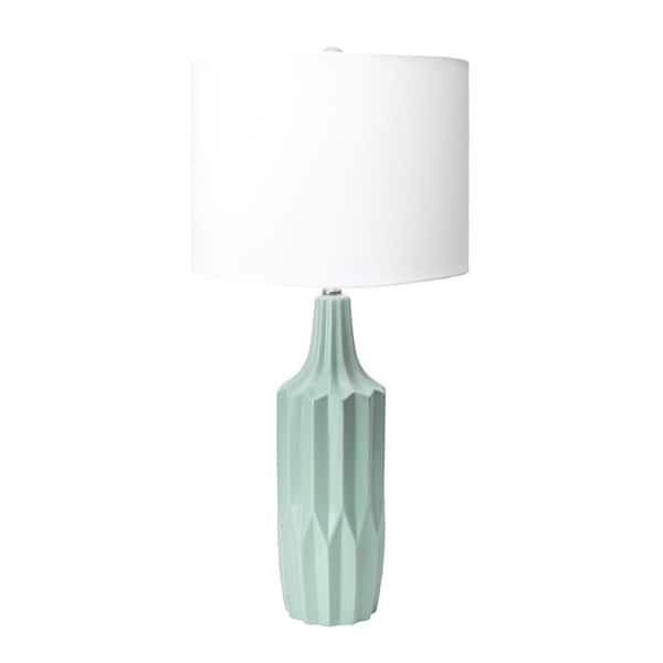 nuLOOM Salinas 30 in. Blue Contemporary Table Lamp with Shade