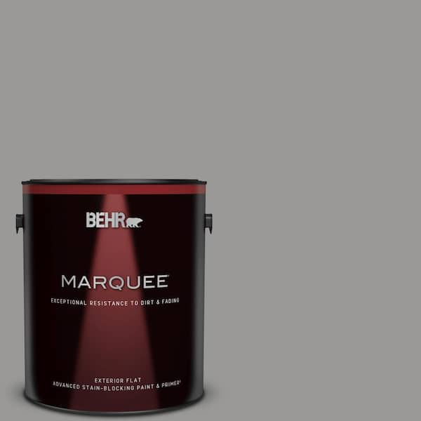 BEHR MARQUEE 1 gal. Home Decorators Collection #HDC-NT-10A Dolphin Gray Flat Exterior Paint & Primer