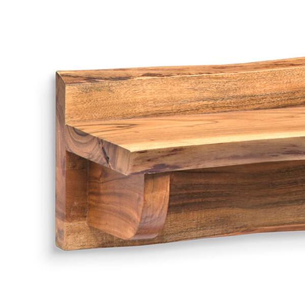 live edge wood end table