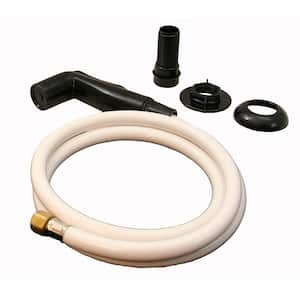 Kitchen Sink Sprayer and Hose in Black (For Threaded Connections)