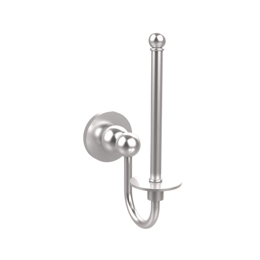 Bolero Collection Upright Single Post Toilet Paper Holder in Satin Chrome