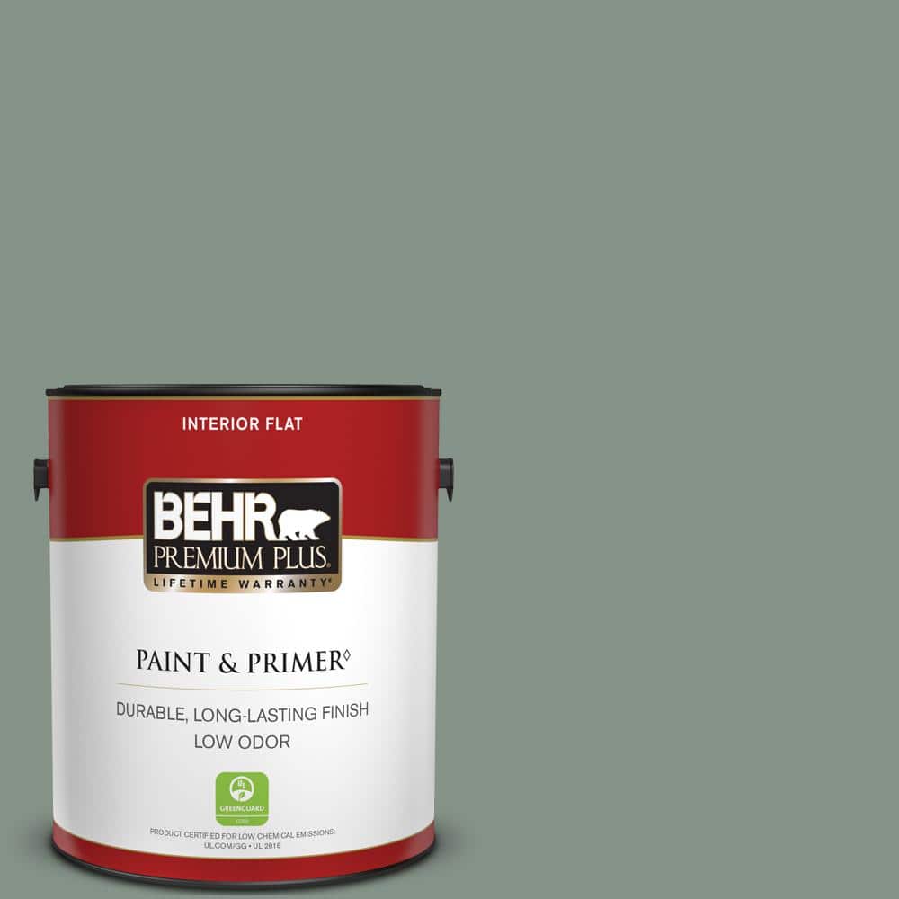 BEHR PREMIUM PLUS 1 gal. 460F4 Wethersfield Moss Flat Low Odor