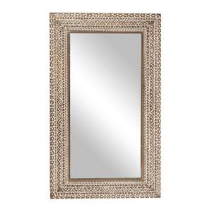 Litton Lane 63 in. x 24 in. Rectangle Framed Silver Wall Mirror 87357 ...