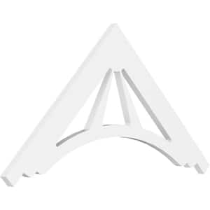 1 in. x 36 in. x 18 in. (12/12) Pitch Stanford Gable Pediment Architectural Grade PVC Moulding