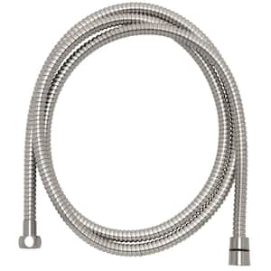 86 in. Stainless Steel Replacement Shower Hose in Brushed Nickel