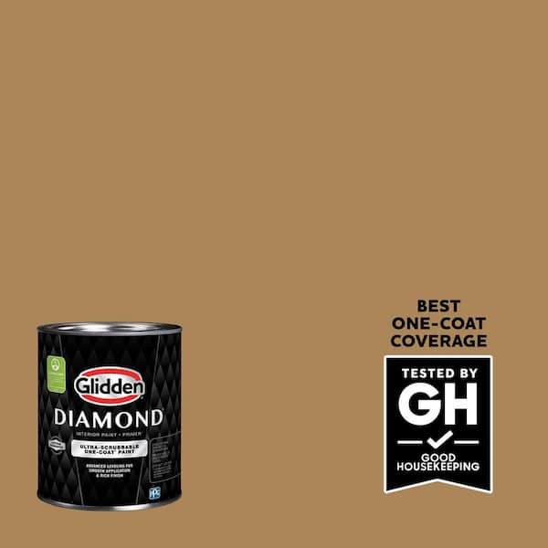 Glidden Diamond 1 qt. PPG1087-6 Bread Basket Semi-Gloss Interior Paint