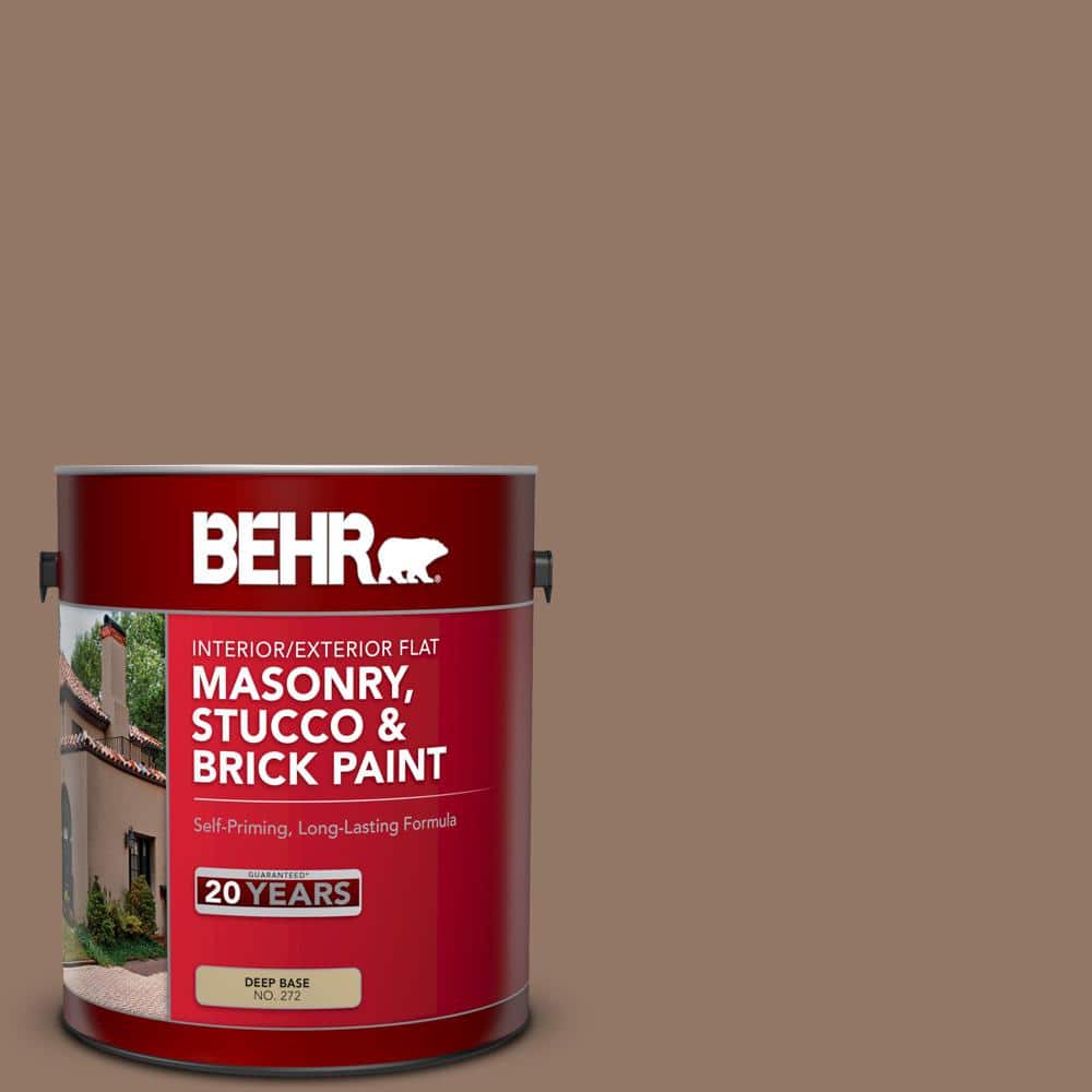 1 gal. #SC-147 Castle Gray Flat Interior/Exterior Masonry, Stucco and Brick
