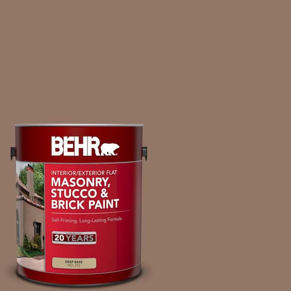 1 gal. #SC-147 Castle Gray Flat Interior/Exterior Masonry, Stucco and Brick Paint