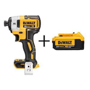 20V MAX XR Cordless Brushless 3-Speed 1/4 in. Impact Driver with 20V MAX XR Premium 4.0Ah Battery