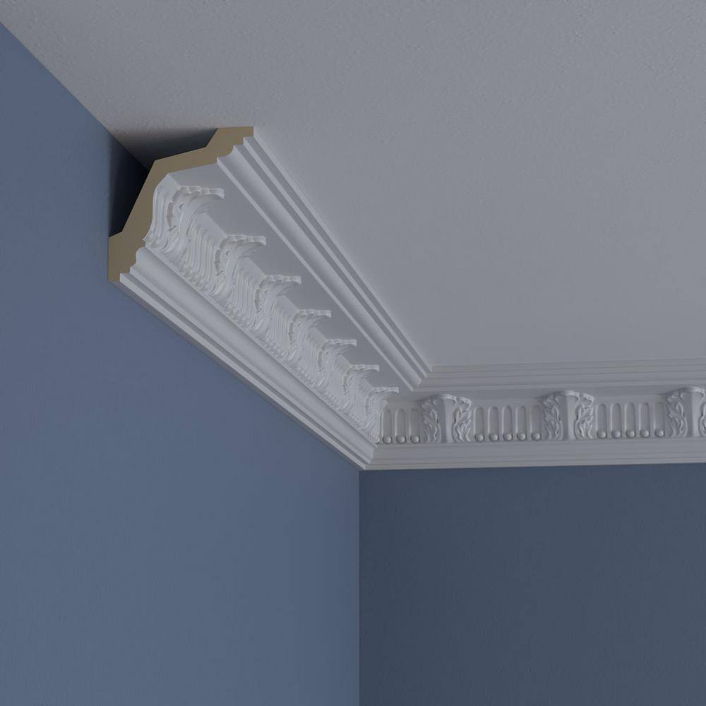 Ekena Millwork SAMPLE - Endurathane Colton Crown Moulding, 3 1/4"H x 3 1/8"P x 4 3/8"F x 12"L, (4 5/8" Repeat)