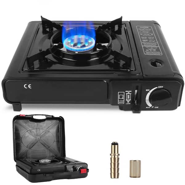 Unbranded 8000 BTU Propane and Butane Dual Fuel Portable Stove Portable Camping Stove with Carry Case