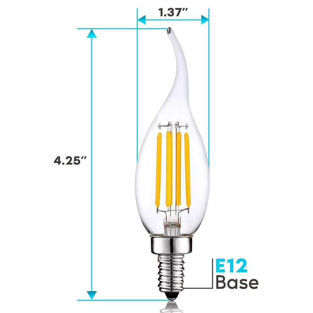 Clear Dimmable LED Edison Screw-in Decorative Bulb