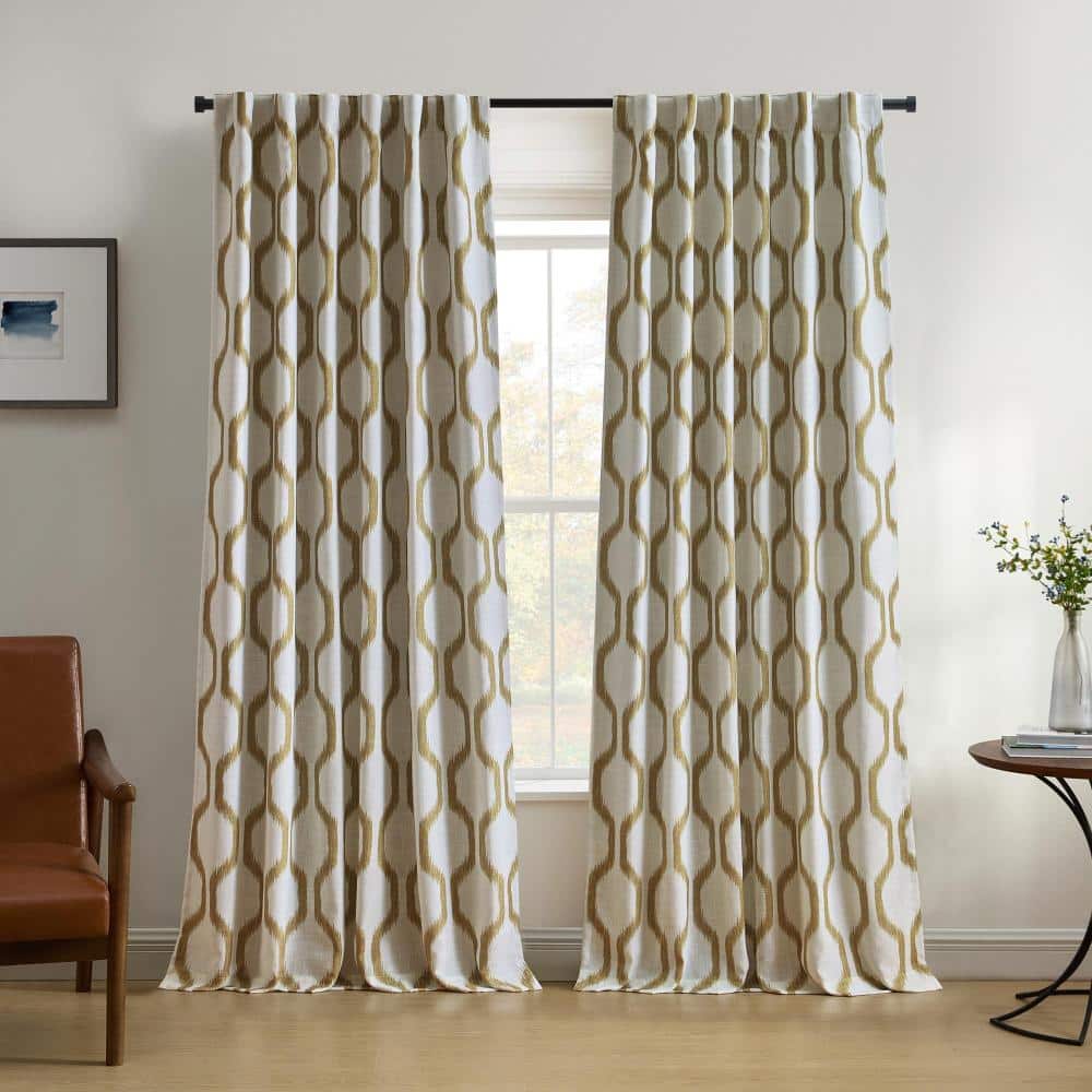 "Renzo Rod Pocket Back Tab Window Curtain, Natural - 52""W x 95""L" price history on PriceWatchPro