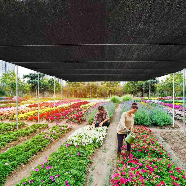 OGETFUUR 12 x 20 ft. Durable Mesh Tarp Shade Cloth for Garden