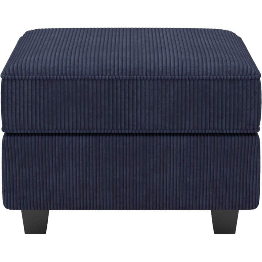 Corduroy Square Storage Ottoman Large Ottoman