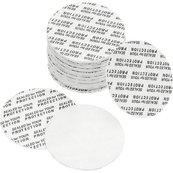 Unbranded 39mm Foam Lid Liner PS Foam Tamper Pressure Sensitive Seal for Bottle Cap Liners Seals 150 Pack