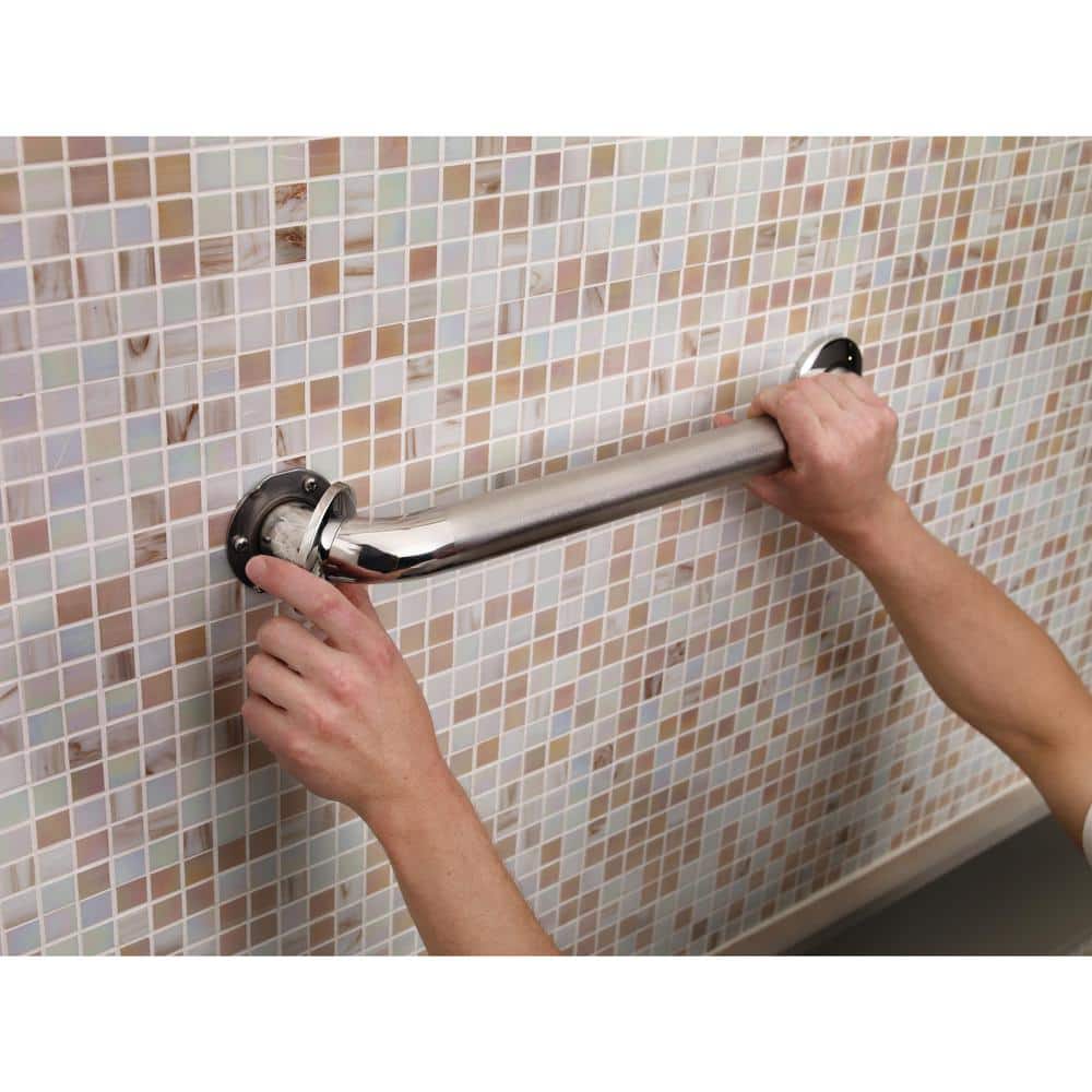 18'' Peened Stainless Steel Bathroom Grab Bar