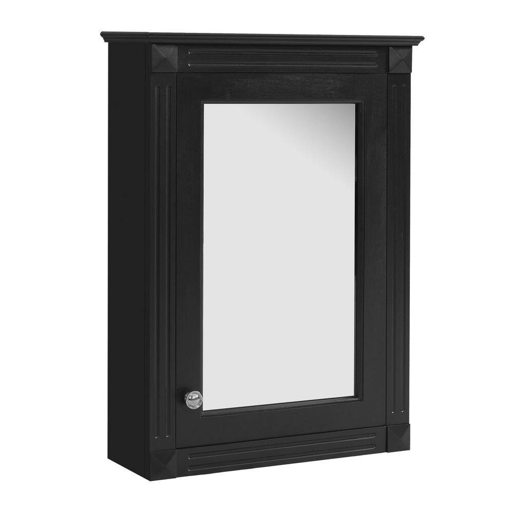 Avex Black 20 in. W x 27.8 in. H Rectangular Wood Medicine Cabinet with Mirror price history on PriceWatchPro