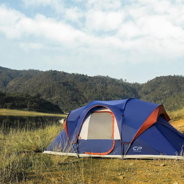 Cesicia Outdoor Double Layer 16 ft. x 9 ft. x 72 in. 9-Person Blue