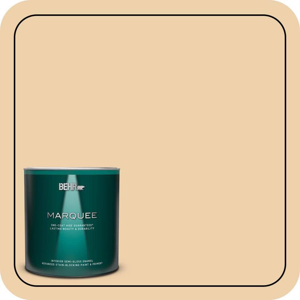 1 qt. #MQ3-43 Ceramic Beige One-Coat Hide Semi-Gloss Enamel Interior Paint & Primer price history on PriceWatchPro