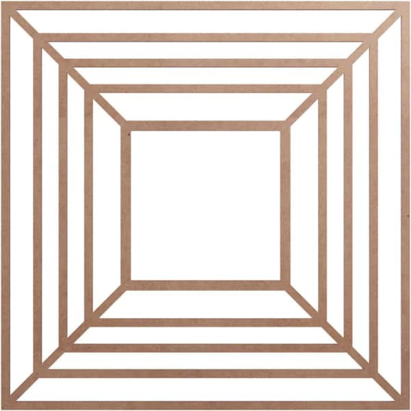 Ekena Millwork 0.25 in. x 28 in. x 28 in. Wood Medallion Moulding