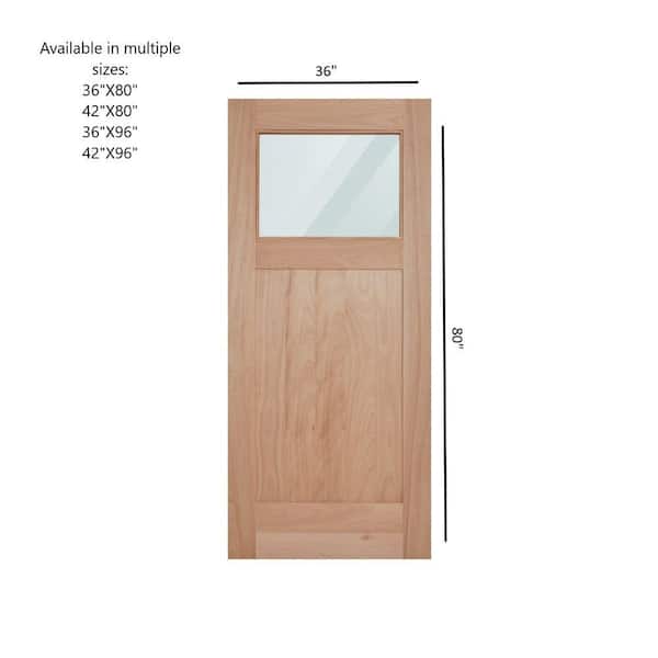 ETO DOORS Ritz 36 in. x 80 in. Craftsman Universal Handing 1-Lite