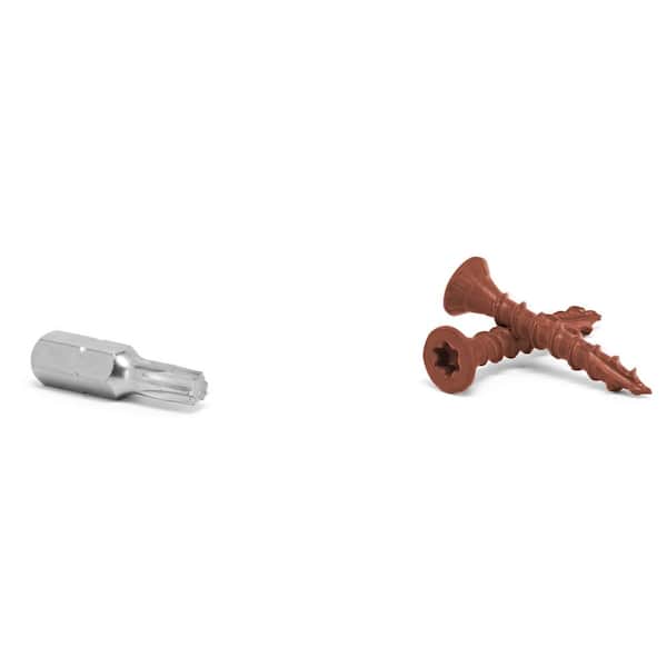 DECKMATE 2-Pack #8 x 1-5/8 in. Red Star Drive Flat Head Wood