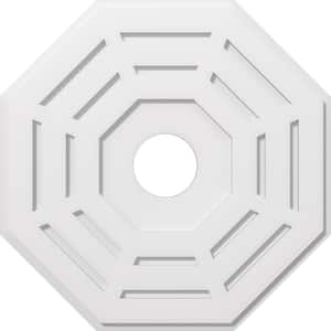 1 in. P X 10-1/4 in. C X 26 in. OD X 5 in. ID Westin Architectural Grade PVC Contemporary Ceiling Medallion