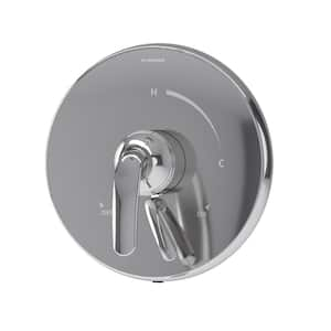 Elm Single Handle Shower Valve Trim Kit in Polished Chrome (Valve Not Included)