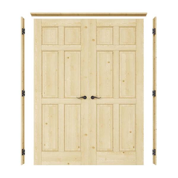 ARK DESIGN 60 in. x 80 in. Universal 6-Panel Solid Core Unfinished