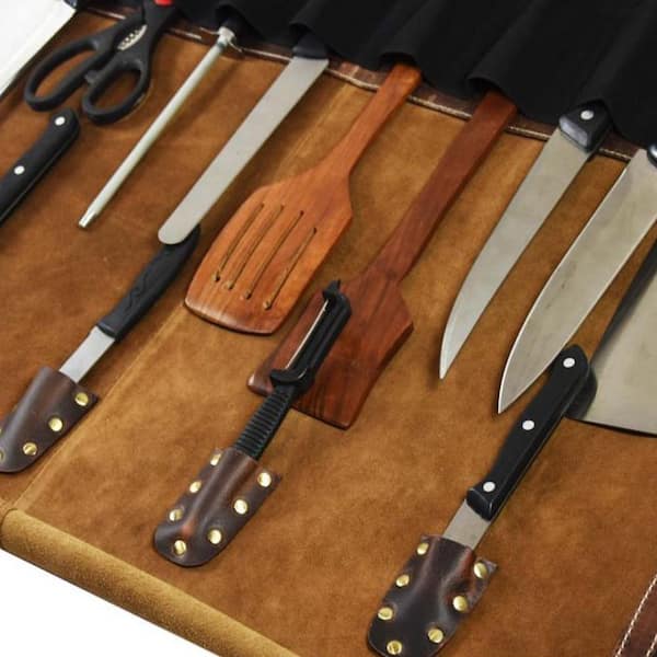 knife cases, chefs knife case, cooks knife luggage, chef knife storage, Chefs  Knife Case, Chefs Cutlery Set, Culinary Art Student, Leather knife roll,  cooking Tool Case, transport knives, personal chef supply, the