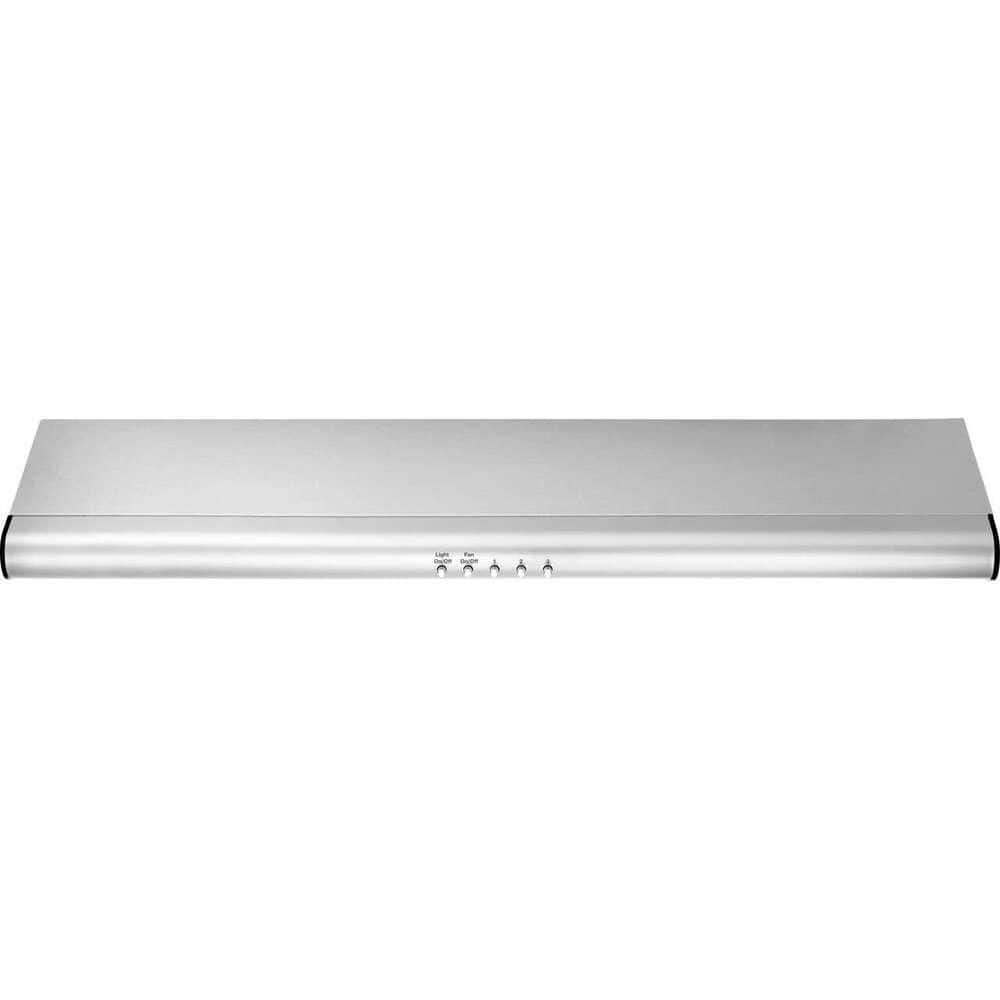 30 in. Under Cabinet Convertible Range Hood with Push Buttons in Stainless Steel