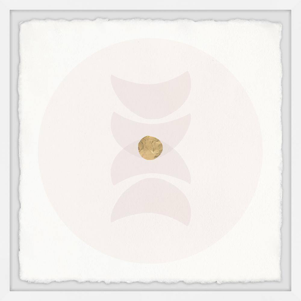 Golden Core by Marmont Hill Framed Abstract Art Print 12 in. x 12 in.