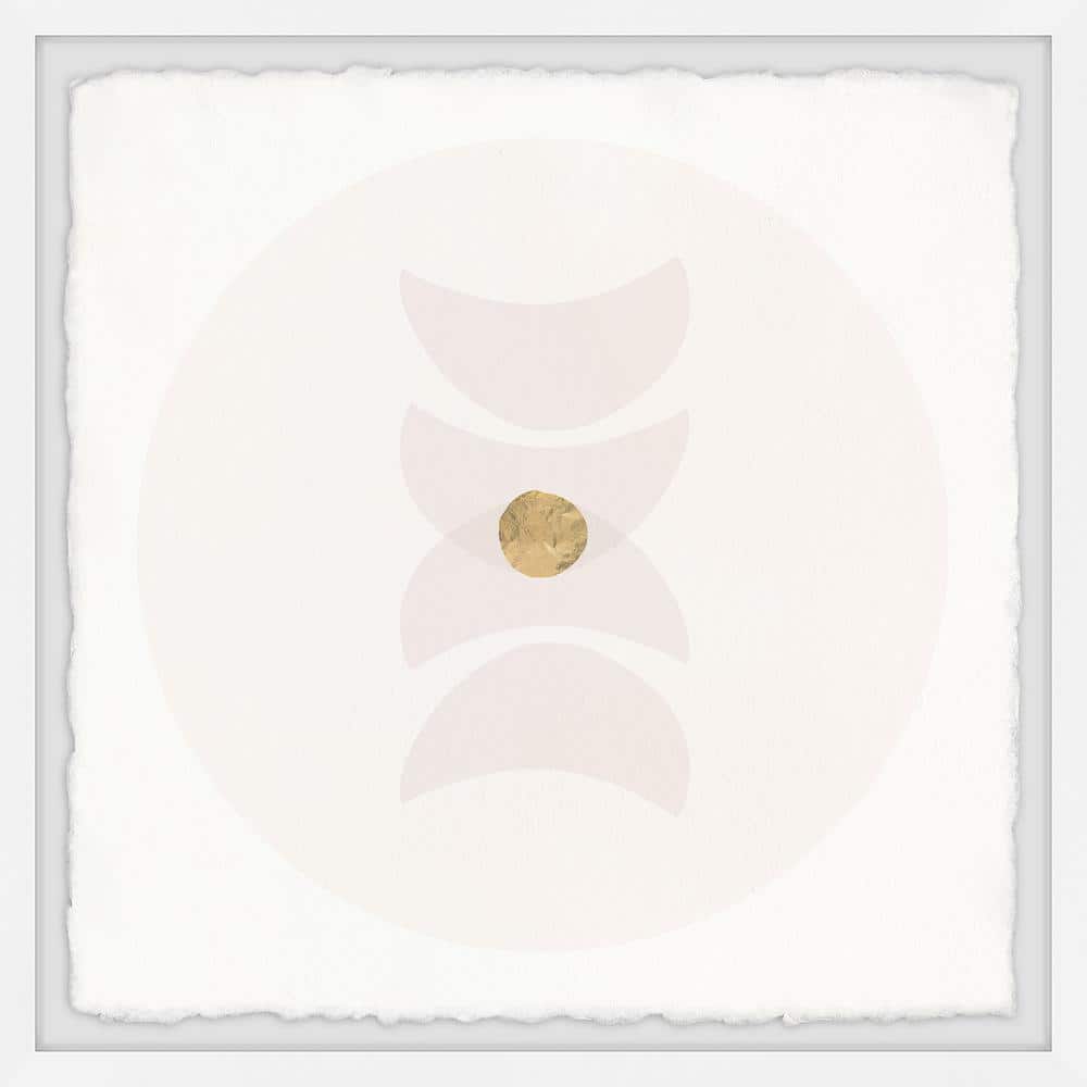 Golden Core by Marmont Hill Framed Abstract Art Print 18 in. x 18 in.