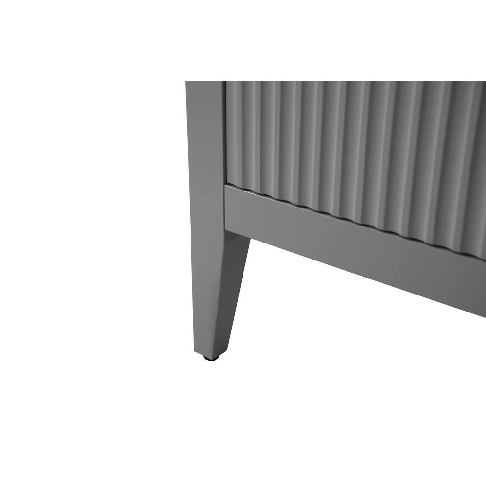 48'' Gray Freestanding Bathroom Vanity with Marble Top
