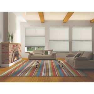 White Dove Cordless Day/Night UV Blocking Fabric Cellular Shade with 9/16 in. Single Cell 29 in. W x 48 in. L