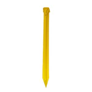 12 in. Yellow Utility Stakes (15-Pack)