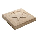 12 in. x 12 in. x 1.5 in. Limestone Texas Star Square Concrete Step Stone (168-Pieces/168 sq. ft./Pallet)