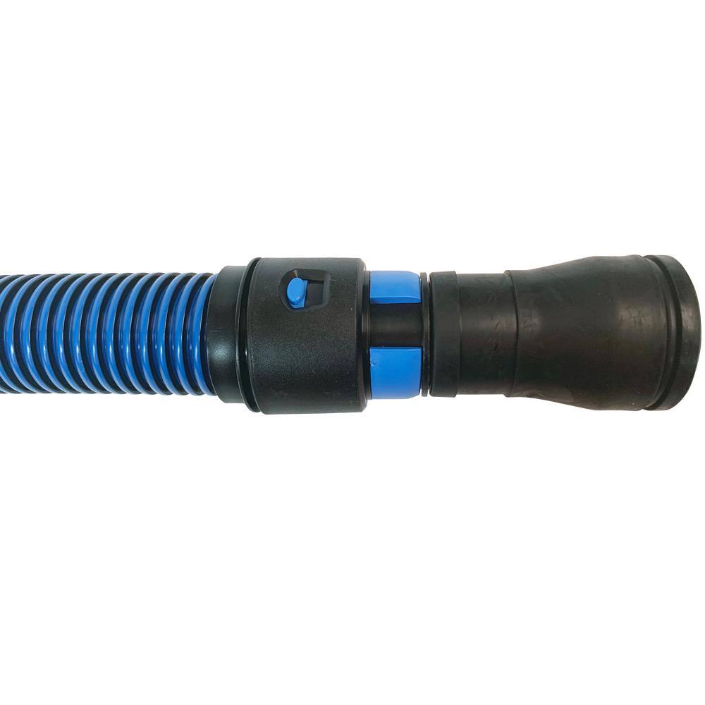 Blue Antistatic Vacuum Hose with Multi-Brand Adapter Set, 10 Ft