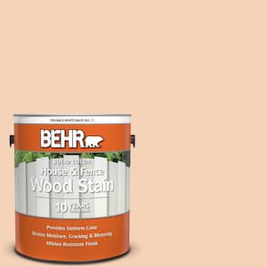 1 gal. #280C-2 Serene Peach Solid Color House and Fence Exterior Wood Stain