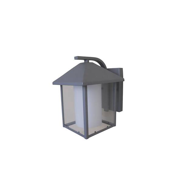 Unbranded 1-Light Silver Grey Outdoor Wall Lantern