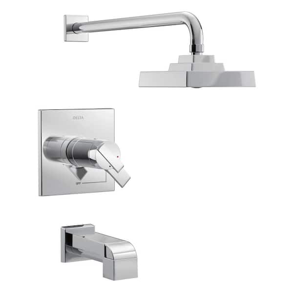Delta Ara TempAssure 17T Series 1-Handle Tub and Shower Faucet Trim Kit in Chrome (Valve Not Included)