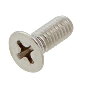 M4-0.7x10mm Stainless Steel Flat Head Phillips Drive Machine Screw 2-Pieces