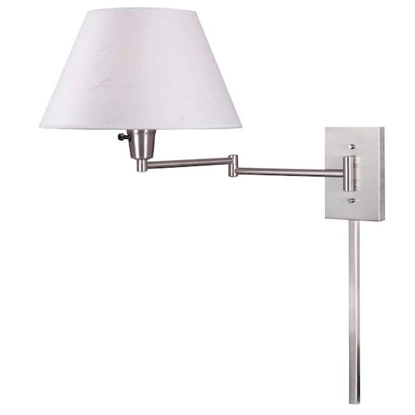 Unbranded Simplicity 1-Light Brushed Steel Wall Swing Arm